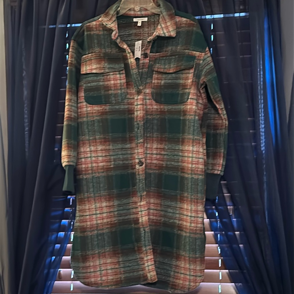 NWT Maurice’s long heavy shacket small